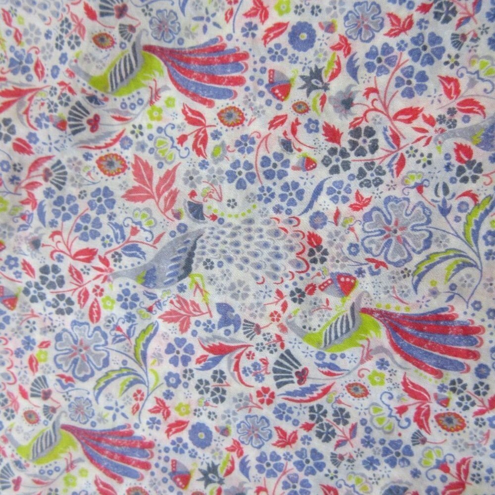 NWT J.Crew Liberty Jeweled Collar Shirt in Junos Garden Peacock Floral 4 - Picture 5 of 6
